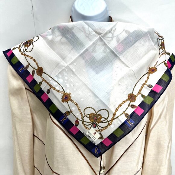 (2) New Roberta G & Roberta DiCamana hankerchief 17" Beige Olive bow tie (13) - Picture 2 of 8
